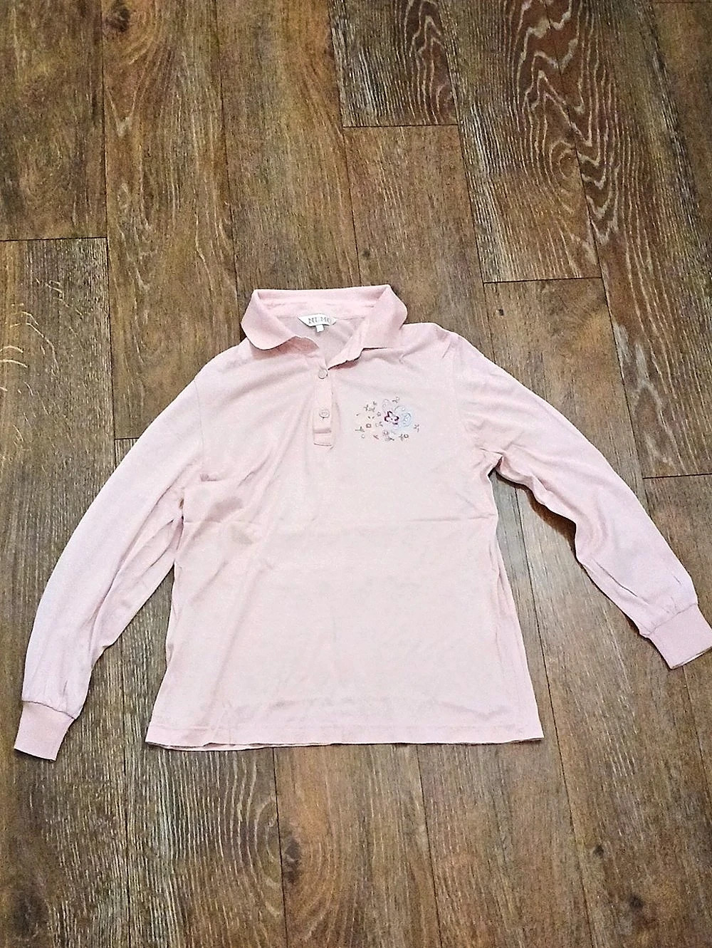 NUMO Pink Long Sleeve Polo